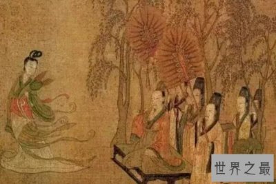 ​中国十大传世名画，步辇图上榜，第一是第一幅改编自文学作品的画作